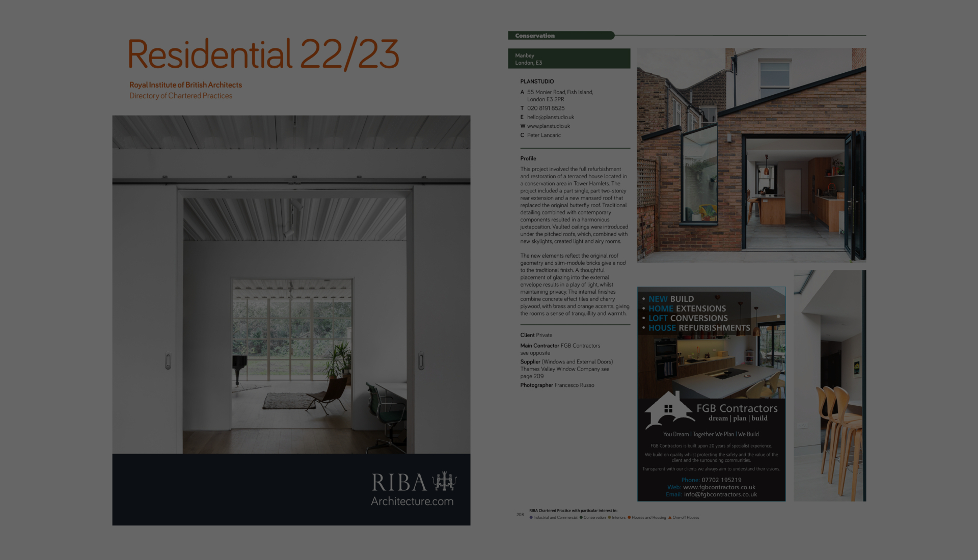 British Architects Directory of Chartered Practices for the Residential Directory 22/23